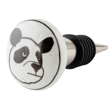 Panda Ceramic Kids Wine Bottle Stopper